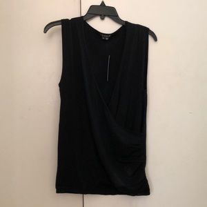 Sleeveless black top